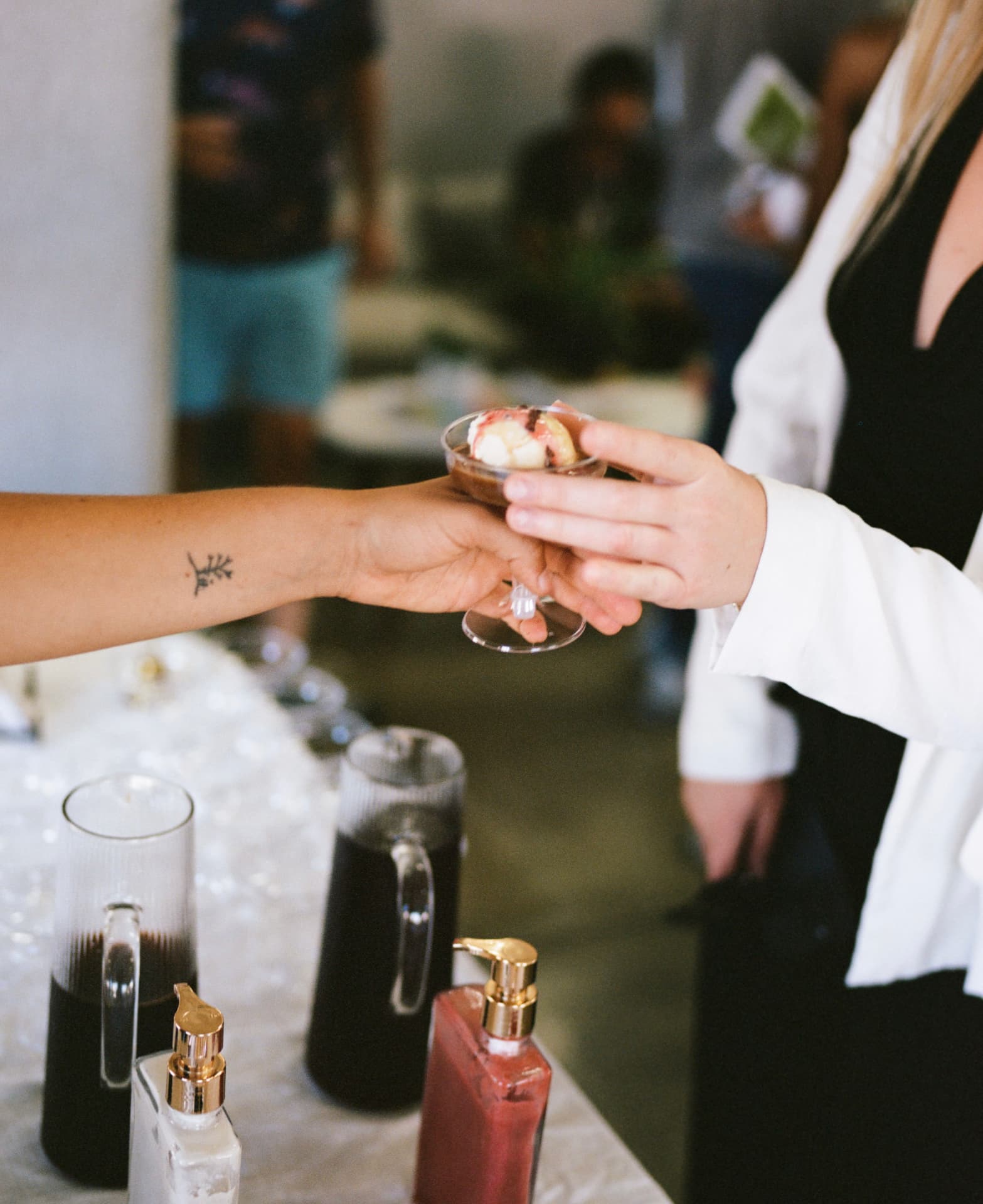 A Fogato served to a guest at BLANKSPACE Santa Monica